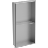Mexen X-Wall-NR be apvado įleidžiama lentyna su lentyna 60 x 30 cm, inox - 1911603010S