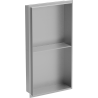 Mexen X-Wall-NR gilė polica nerenkant krašto su lentyna 60 x 30 cm, inox - 1911603010S