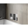 Mexen X-Wall-NR be apvado įleidžiama lentyna su lentyna 60 x 30 cm, inox - 1911603010S