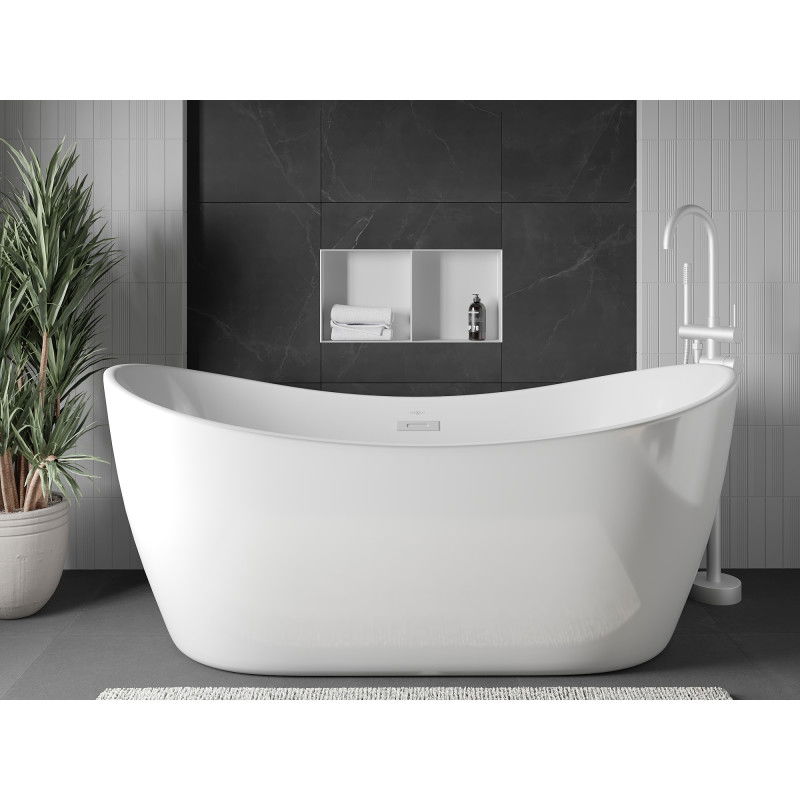 Mexen X-Wall-NR įleidžiama lentyna be apvado su lentyna 60 x 30 cm, balta - 1921603010S