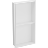 Mexen X-Wall-NR be apvado įleidžiama lentyna su lentyna 60 x 30 cm, Balta - 1921603010S