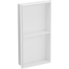 Mexen X-Wall-NR įleidžiama lentyna be apvado su lentyna 60 x 30 cm, balta - 1921603010S