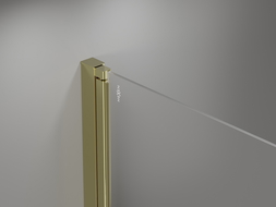 Mexen Mist-F sulankstomos dušo durys dešinės 60 cm, permatomos, auksinės - 8A6-060-000-50-00-P