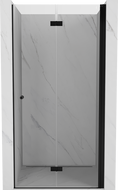 Mexen Mist-F sudedamos dušo durys dešinės 110 cm, skaidrios, juodos - 8A6-110-000-70-00-P