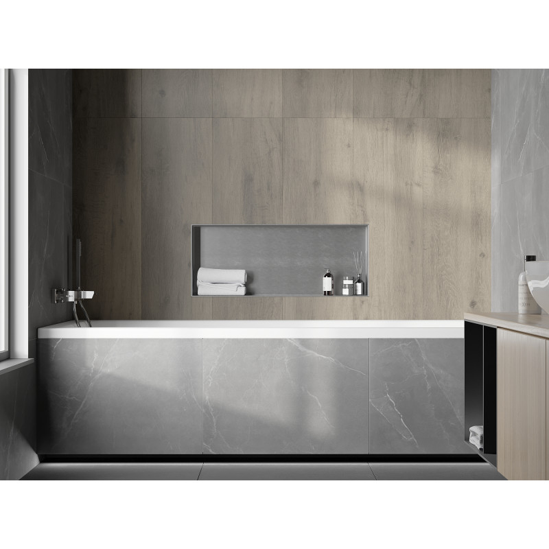 Mexen X-Wall-NR nišinė lentyna be atramos 75 x 30 cm, inox - 1911753010