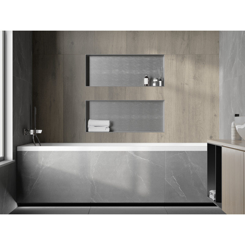 Mexen X-Wall-NR nišinė lentyna be atramos 75 x 30 cm, inox - 1911753010