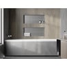 Mexen X-Wall-NR įmontuojama lentyna be apvado 75 x 30 cm, inox - 1911753010