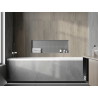 Mexen X-Wall-NR nišinė lentyna be briaunos 90 x 30 cm, inox - 1911903010
