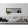Mexen X-Wall-NR nišinė lentyna be apvado 90 x 30 cm, inox - 1911903010