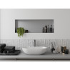 Mexen X-Wall-NR nišinė lentyna be briaunos 90 x 30 cm, inox - 1911903010
