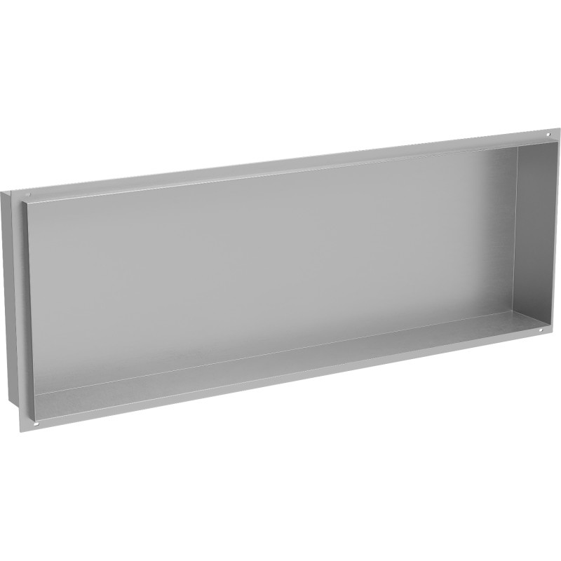 Mexen X-Wall-NR nišinė lentyna be briaunos 90 x 30 cm, inox - 1911903010