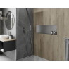 Mexen X-Wall-NR nišinė lentyna be briaunos 90 x 30 cm, inox - 1911903010