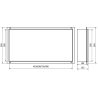 Mexen X-Wall-NR įleidžiama lentyna be apvado 90 x 30 cm, Balta - 1921903010