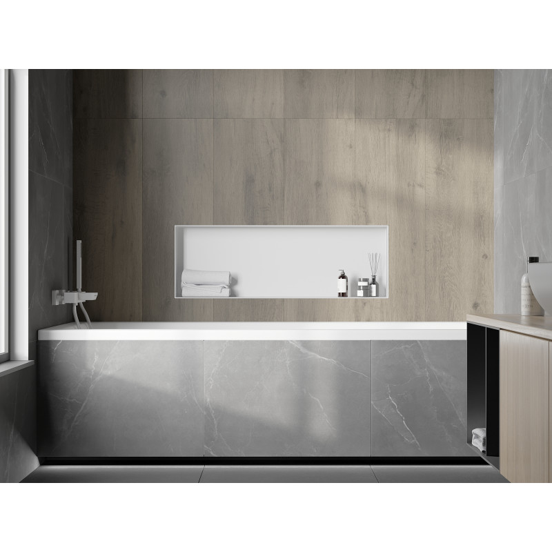 Mexen X-Wall-NR nišinė lentynėlė be apvado 90 x 30 cm, balta - 1921903010