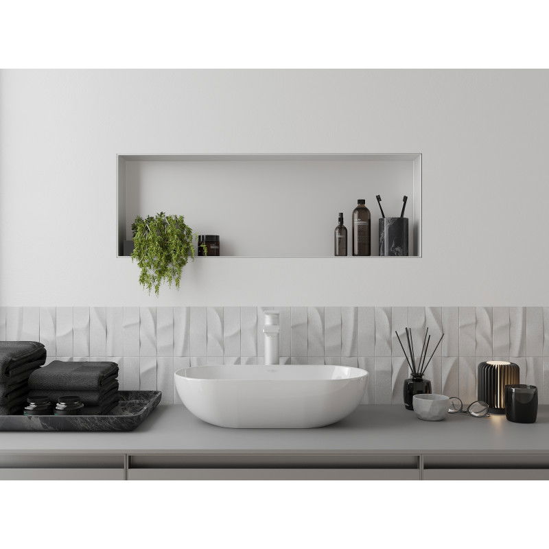 Mexen X-Wall-NR nišinė lentyna be apvado 90 x 30 cm, balta - 1921903010