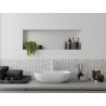 Mexen X-Wall-NR nišinė lentynėlė be apvado 90 x 30 cm, balta - 1921903010