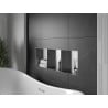 Mexen X-Wall-NR nišinė lentyna be kraštų su lentyna 90 x 30 cm, inox - 1911903010S