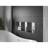 Mexen X-Wall-NR nišinis lentyna be apvadų su lentyna 90 x 30 cm, inox - 1911903010S