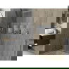 Mexen X-Wall-NR be apvado įleidžiama lentyna su lentyna 90 x 30 cm, inox - 1911903010S