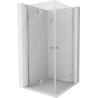 Mexen Mist-F Duo sulankstoma dušo kabina 115 x 115 cm, skaidrus, chromas - 8A6-115L-115P-01-00