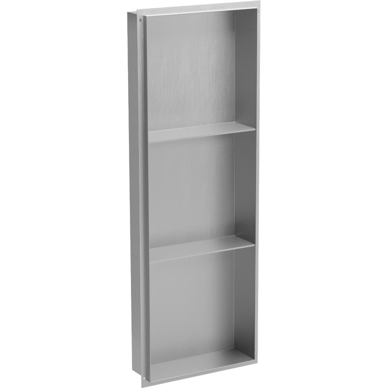Mexen X-Wall-NR nišos lentyna be apvado su lentyna, 90 x 30 cm, inox - 1911903010S