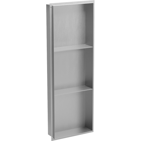 Mexen X-Wall-NR nišinė lentyna be kraštų su lentyna 90 x 30 cm, inox - 1911903010S