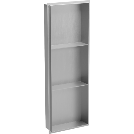 Mexen X-Wall-NR nišinis lentyna be apvadų su lentyna 90 x 30 cm, inox - 1911903010S