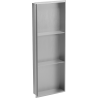Mexen X-Wall-NR nišinė lentyna be kraštų su lentyna 90 x 30 cm, inox - 1911903010S
