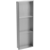 Mexen X-Wall-NR nišinis lentyna be apvadų su lentyna 90 x 30 cm, inox - 1911903010S