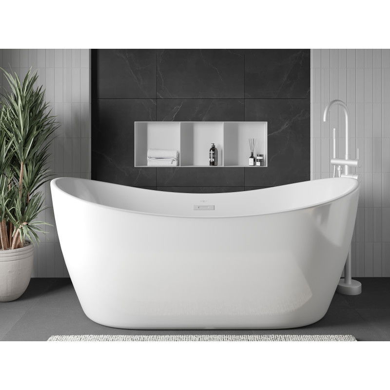 Mexen X-Wall-NR nišos lentyna be apvado su lentyna 90 x 30 cm, balta - 1921903010S