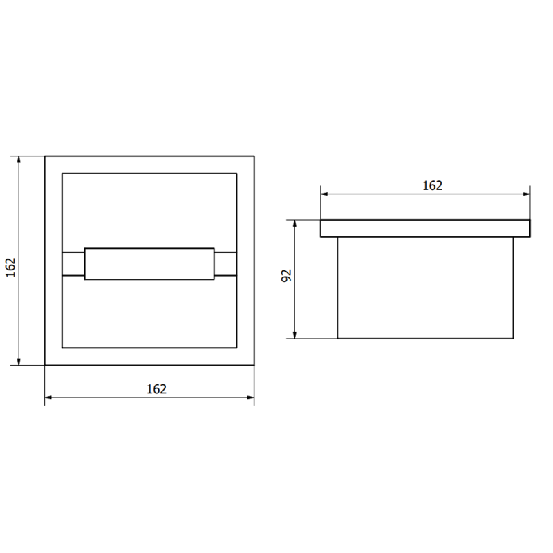Mexen X-Wall-P tualetinio popieriaus laikiklis, baltas - 1923