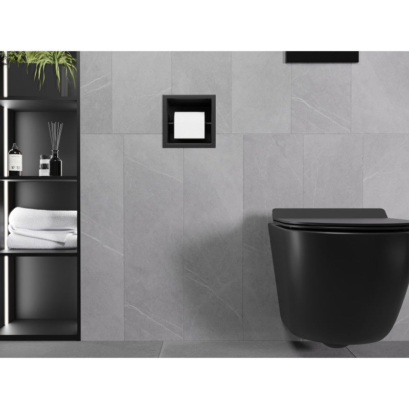 Mexen X-Wall-P tualetinio popieriaus laikiklis, juodas - 1973