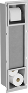 Mexen X-Wall-BP tualetinio popieriaus laikiklis su paslėptu dėklu, inox - 1914