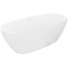 Mexen Luvo Slim laisvai stovinti vonia 170 x 75 cm, balta, baltas persipylimas - 52801707500-20