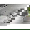 Mexen Luvo Slim laisvai pastatoma vonia 170 x 75 cm, balta, persipylimas gun metal - 52801707500-95
