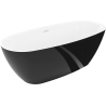 Mexen Luvo Slim laisvai stovinti vonia 170 x 75 cm, balta/juoda, baltas persipylimas - 52801707575-20
