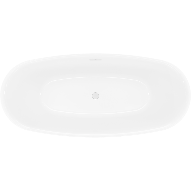 Mexen Luvo Slim laisvai stovinti vonia 170 x 75 cm, balta/juoda, baltas persipylimas - 52801707575-20