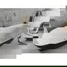 Mexen Luvo Slim laisvai stovinti vonia 170 x 75 cm, balta/juoda, perpylimo anga aukso spalvos matinė - 52801707575-55