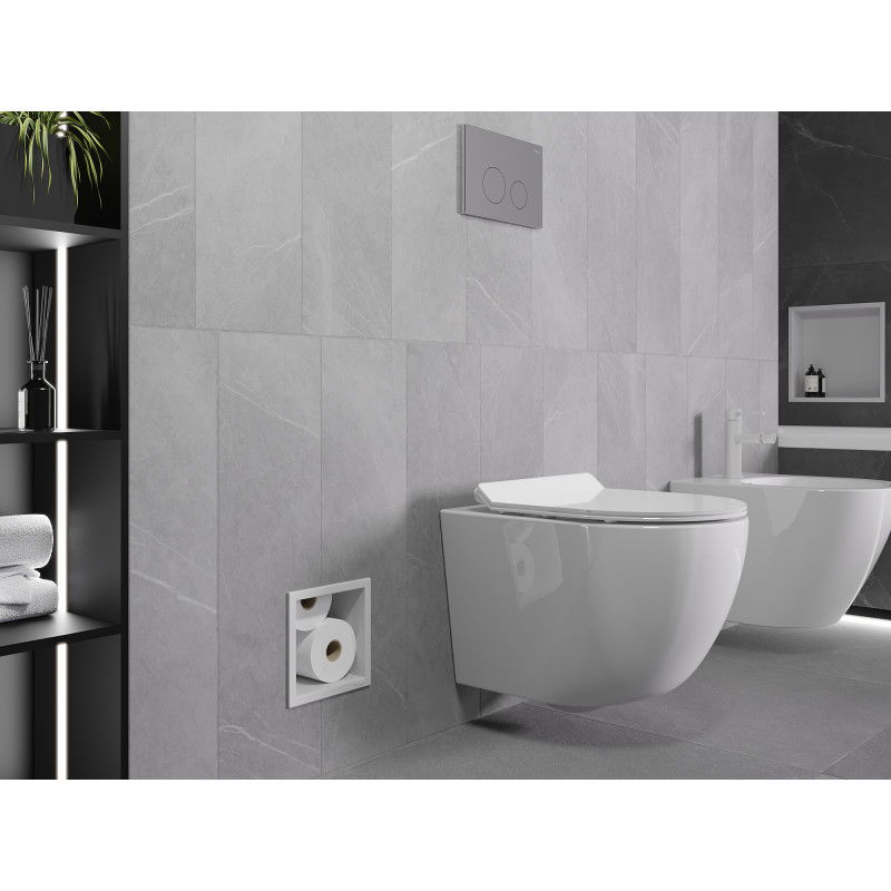 Mexen X-Wall-B tualetinio popieriaus laikiklis, baltas - 1925