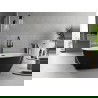 Mexen Luvo Slim laisvai pastatoma vonia 170 x 75 cm, balta/juoda, juodas persipylimas - 52801707575-70