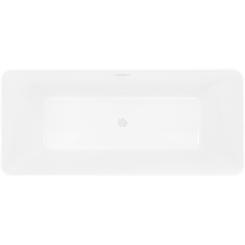 Mexen Velo Slim laisvai pastatoma vonia 170 x 75 cm, balta, baltas perpylimas - 52811707500-20