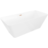 Mexen Velo Slim laisvai stovinti vonia 170 x 75 cm, balta, šlifuota vario perpildyta - 52811707500-65