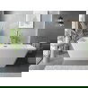 Mexen Velo Slim laisvai stovinti vonia 170 x 75 cm, balta, perpylimas gun metal - 52811707500-95