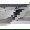 Mexen Oval Slim laisvai stovinti prie sienos vonia 170 x 80 cm, balta/pilka, chromuotas persipylimas - 52661708062-01
