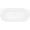 Mexen Oval Slim laisvai pastatoma prie sienos vonia 170 x 80 cm, balta/pilka, perbėgimas baltas - 52661708062-20
