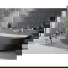 Mexen Oval Slim laisvai pastatoma prie sienos vonia 170 x 80 cm, balta/pilka, perbėgimas baltas - 52661708062-20
