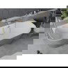 Mexen Oval Sim laisvai pastatoma prie sienos vonia 170 x 80 cm, balta/pilka, perpylimas šlifuota auksinė - 52661708062-55
