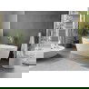 Mexen Olea laisvai stovinti vonia raštas 170 x 80 cm, balta, chromuotas perpylimas - 52821708000-01