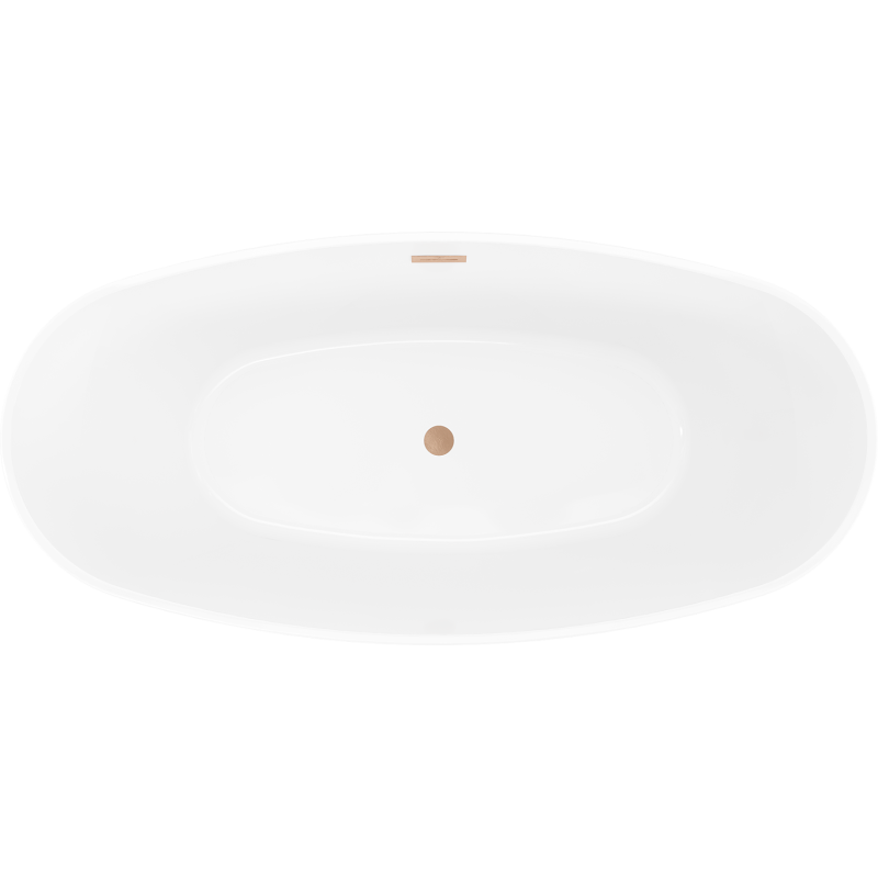 Mexen Olea laisvai stovinti vonia modelis 170 x 80 cm, balta, šlifuotas vario perpylimas - 52821708000-65