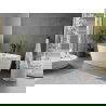 Mexen Olea laisvai stovinti vonia dizainas 170 x 80 cm, balta, juodas persipylimas - 52821708000-70